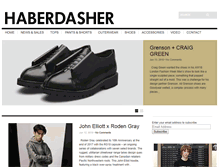 Tablet Screenshot of haberdashernyc.com